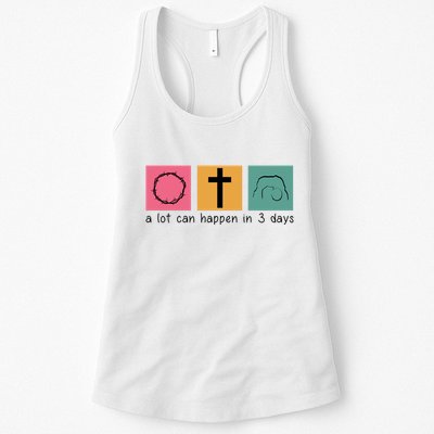 A Lot Can Happen In 3 Days Easter Womens Tank Top