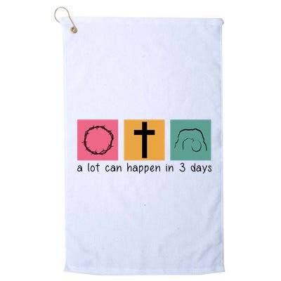 A Lot Can Happen In 3 Days Easter Golf Towel