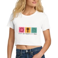 A Lot Can Happen In 3 Days Easter Crop Top