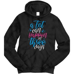 A Lot Can Happen In Three Days Easter Jesus Christian Attire Tie Dye Hoodie