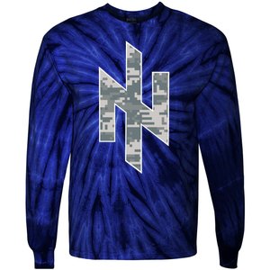 Azov Camo Support Ukraine Military Tie-Dye Long Sleeve Shirt