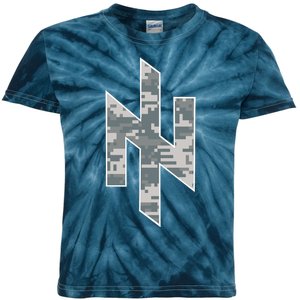 Azov Camo Support Ukraine Military Kids Tie-Dye T-Shirt