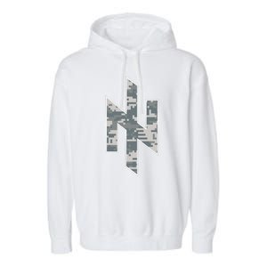 Azov Camo Support Ukraine Military Garment-Dyed Fleece Hoodie