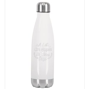 A Lot Can Happen In Three Days Wonderful Easter Gift Stainless Steel Insulated Water Bottle