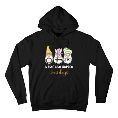 A lot can happen in 3 days easter jesus gnomes christian Hoodie