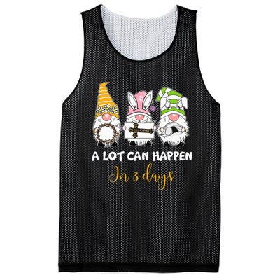 A lot can happen in 3 days easter jesus gnomes christian Mesh Reversible Basketball Jersey Tank