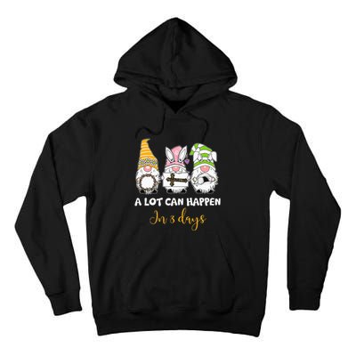 A lot can happen in 3 days easter jesus gnomes christian Tall Hoodie