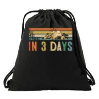 A Lot Can Happen In 3 Days Easter Retro Vintage Sunset Drawstring Bag