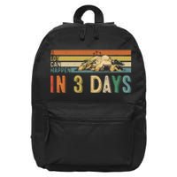 A Lot Can Happen In 3 Days Easter Retro Vintage Sunset 16 in Basic Backpack