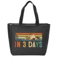 A Lot Can Happen In 3 Days Easter Retro Vintage Sunset Zip Tote Bag