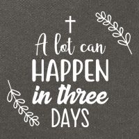 A Lot Can Happen In Three Days Easter Jesus Cotton Canvas Backpack