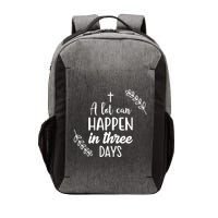 A Lot Can Happen In Three Days Easter Jesus Vector Backpack