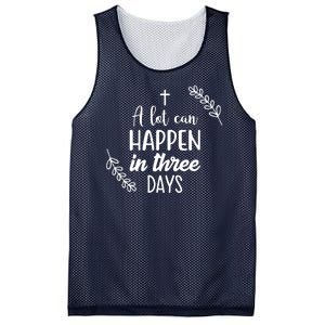 A Lot Can Happen In Three Days Easter Jesus Mesh Reversible Basketball Jersey Tank