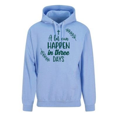 A Lot Can Happen In Three Days Easter Jesus Unisex Surf Hoodie