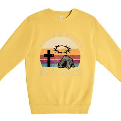 A Lot Can Happen In 3 Days Easter Religious Premium Crewneck Sweatshirt