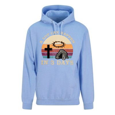 A Lot Can Happen In 3 Days Easter Religious Unisex Surf Hoodie