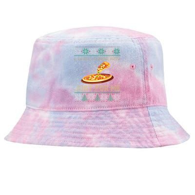 A Lovely Cheese Pizza Just For Me Christmas Pizzeria Cheesy Tie-Dyed Bucket Hat