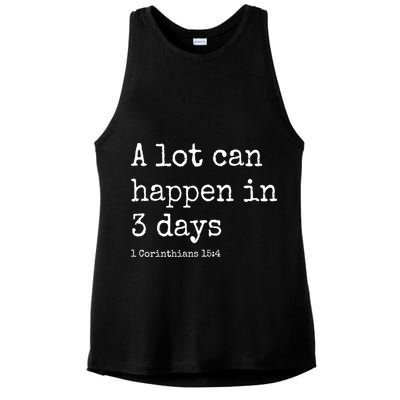 A Lot Can Happen In 3 Days Easter Ladies PosiCharge Tri-Blend Wicking Tank