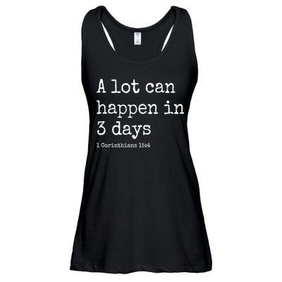 A Lot Can Happen In 3 Days Easter Ladies Essential Flowy Tank