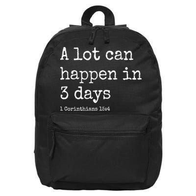 A Lot Can Happen In 3 Days Easter 16 in Basic Backpack