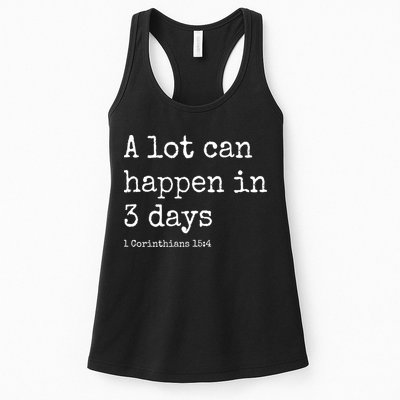 A Lot Can Happen In 3 Days Easter Womens Tank Top
