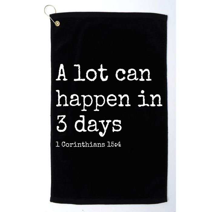 A Lot Can Happen In 3 Days Easter Golf Towel