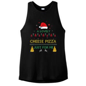 A Lovely Cheese Pizza Alone Funny Kevin X Mas Home Christmas Ladies PosiCharge Tri-Blend Wicking Tank