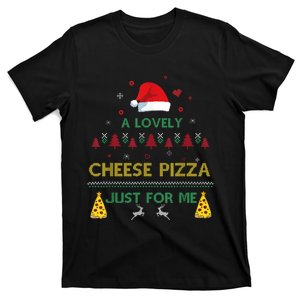 A Lovely Cheese Pizza Alone Funny Kevin X Mas Home Christmas T-Shirt