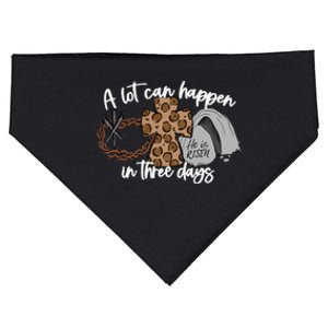 A Lot Can Happen In Three Days Christian Easter USA-Made Doggie Bandana