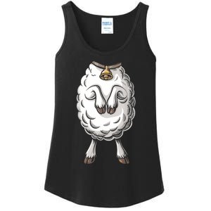 Adult Lamb Costume Ladies Essential Tank