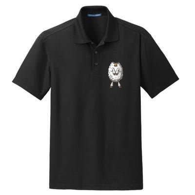 Adult Lamb Costume Dry Zone Grid Polo