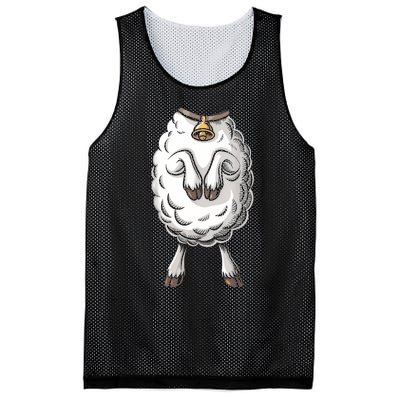 Adult Lamb Costume Mesh Reversible Basketball Jersey Tank