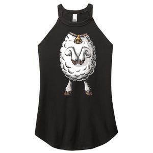 Adult Lamb Costume Women's Perfect Tri Rocker Tank