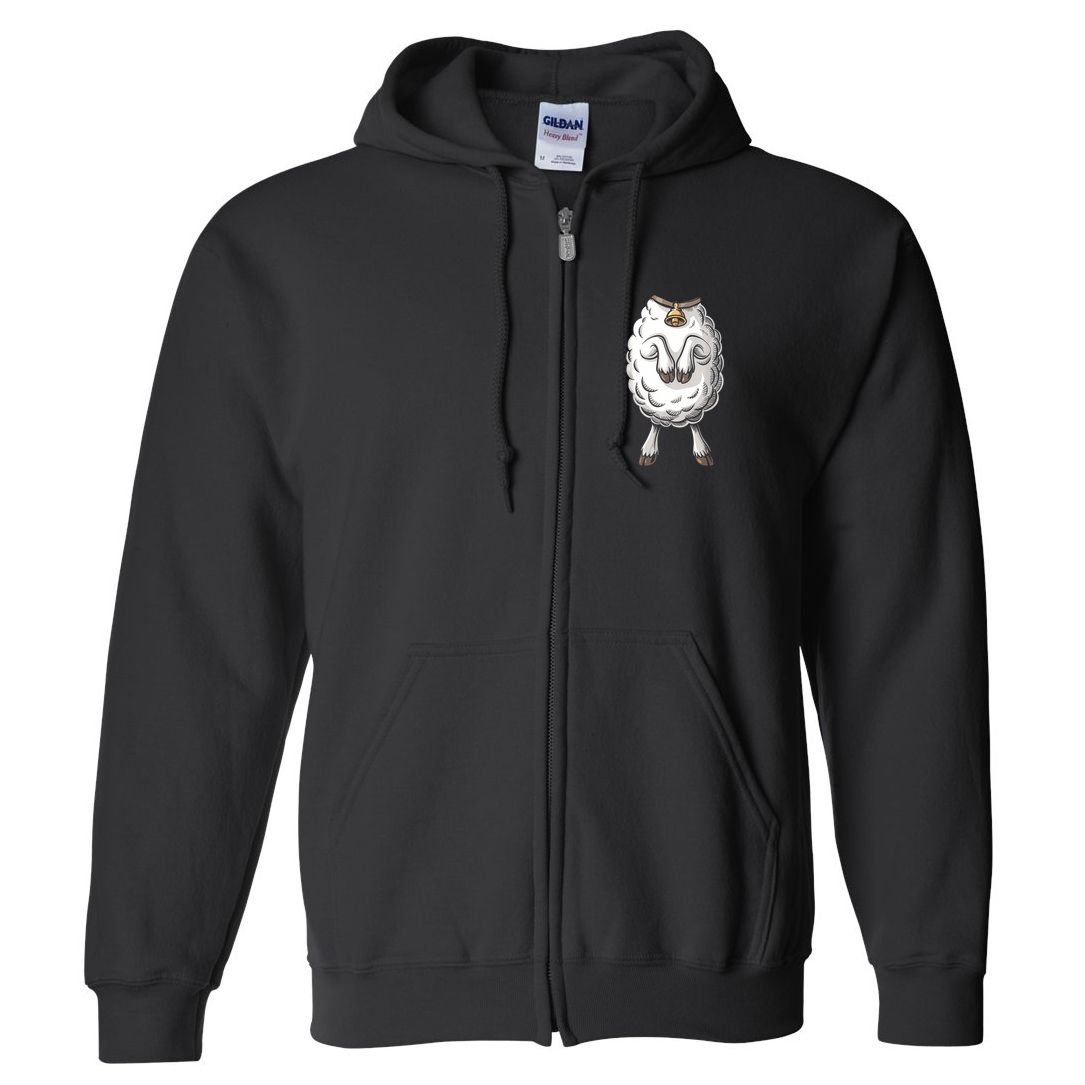 Adult Lamb Costume Full Zip Hoodie