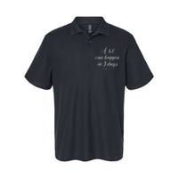 A Lot Can Happen In 3 Days Easter Good Friday Softstyle Adult Sport Polo