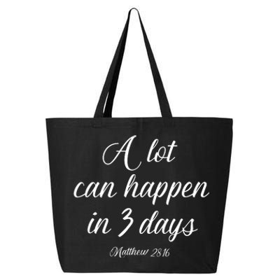 A Lot Can Happen In 3 Days Easter Good Friday 25L Jumbo Tote