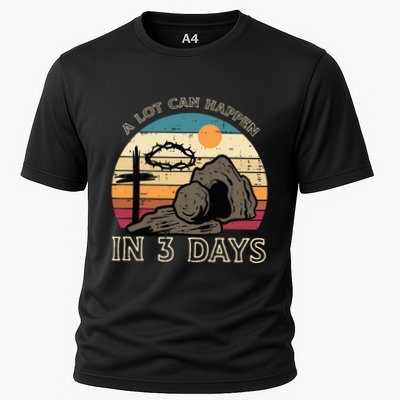 A Lot Can Happen In 3 Days Easter Religious Women Cooling Performance Crew T-Shirt