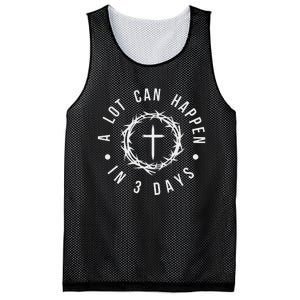 A Lot Can Happen In Three Days Women Christian Easter Mesh Reversible Basketball Jersey Tank