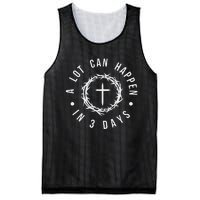 A Lot Can Happen In Three Days Women Christian Easter Mesh Reversible Basketball Jersey Tank