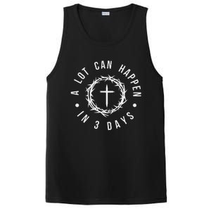 A Lot Can Happen In Three Days Women Christian Easter PosiCharge Competitor Tank