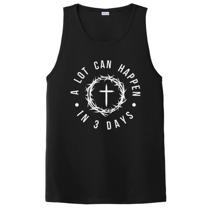 A Lot Can Happen In Three Days Women Christian Easter PosiCharge Competitor Tank