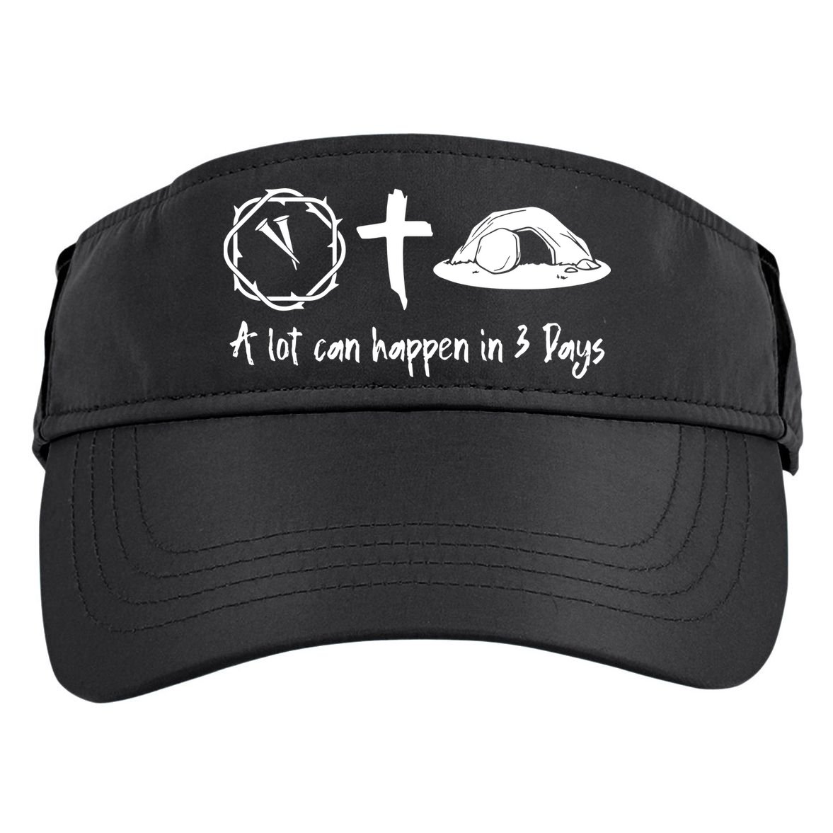 A Lot Can Happen In 3 Days Easter Day Adult Drive Performance Visor