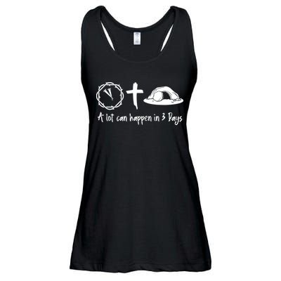 A Lot Can Happen In 3 Days Easter Day Ladies Essential Flowy Tank