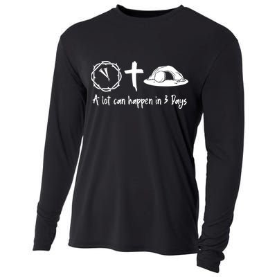 A Lot Can Happen In 3 Days Easter Day Cooling Performance Long Sleeve Crew