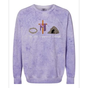 A Lot Can Happen In 3 Days Gift For A Christian Easter Day Colorblast Crewneck Sweatshirt