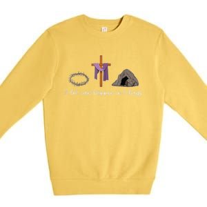 A Lot Can Happen In 3 Days Gift For A Christian Easter Day Premium Crewneck Sweatshirt