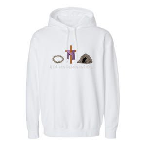 A Lot Can Happen In 3 Days Gift For A Christian Easter Day Garment-Dyed Fleece Hoodie