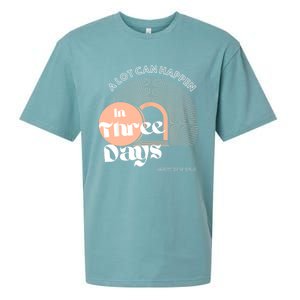 A LOT CAN HAPPEN IN THREE DAYS Easter Sueded Cloud Jersey T-Shirt