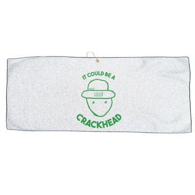 Amateur Leprecetch Could Be Ahaun Sk Crackhead Paddys Day Large Microfiber Waffle Golf Towel