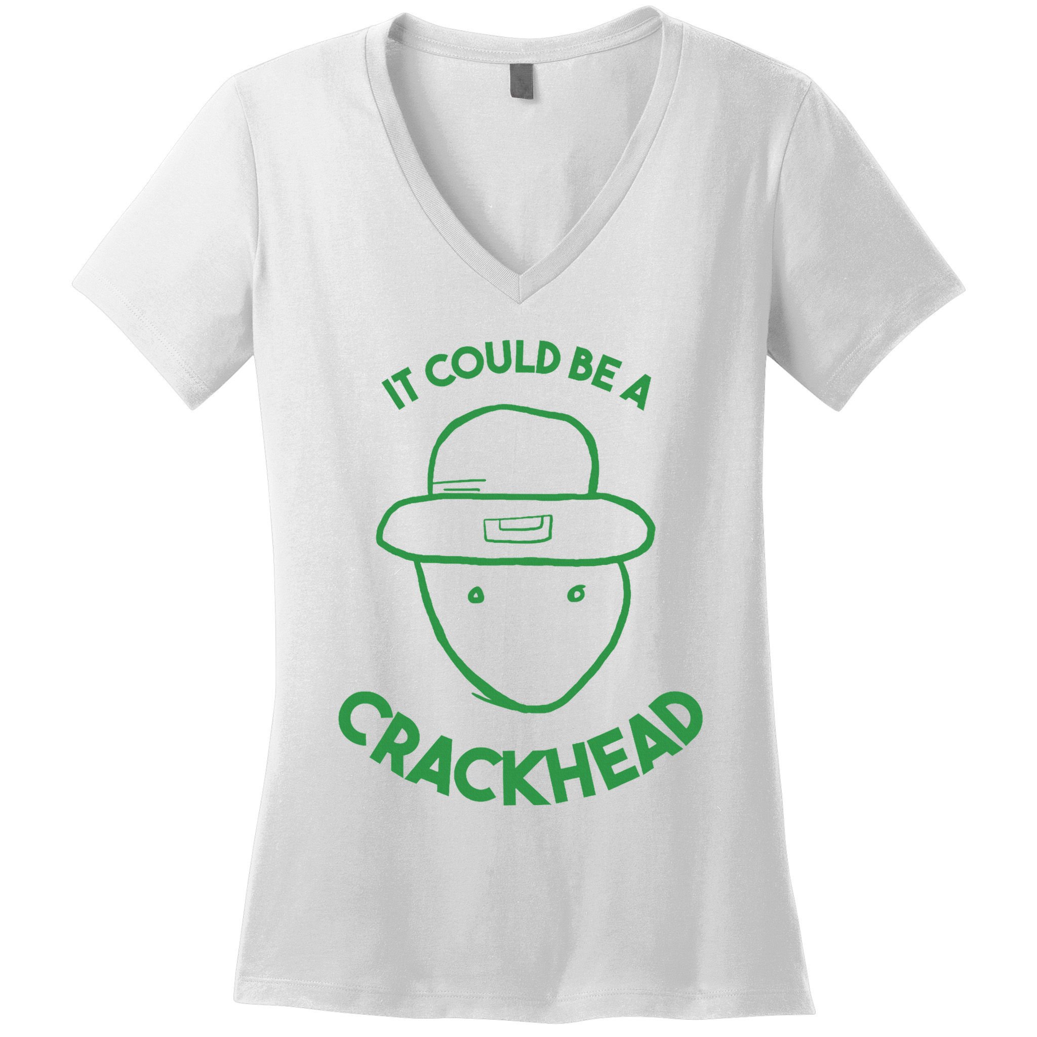 Amateur Leprecetch Could Be Ahaun Sk Crackhead Paddys Day Women's V-Neck T-Shirt